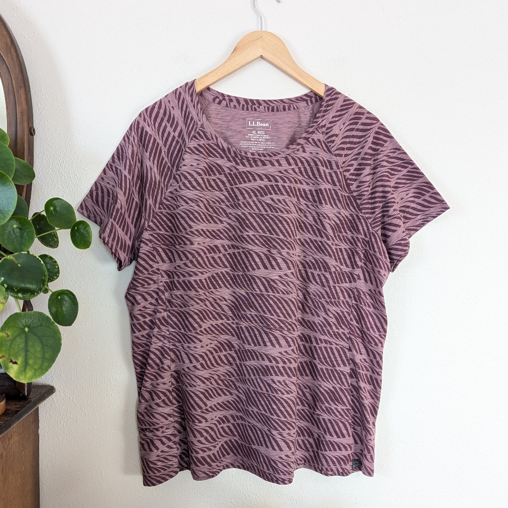 L.L. Bean | Trail Tee | Zebra Purple | Xl